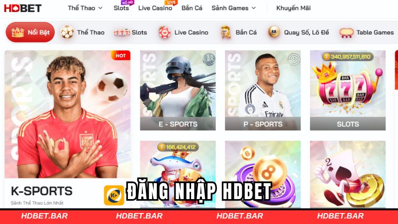 đăng nhập hdbet