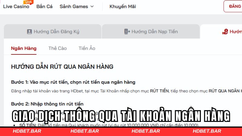 Cách thức nhận thưởng tại ngân hàng