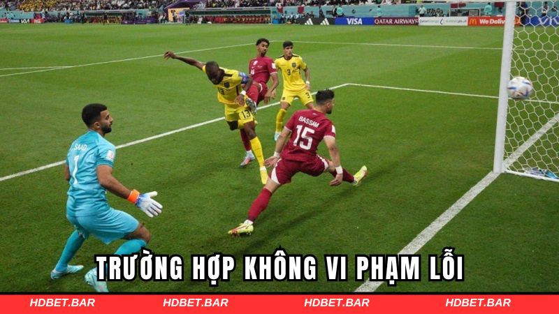 Trường hợp phạm lỗi việt vị
